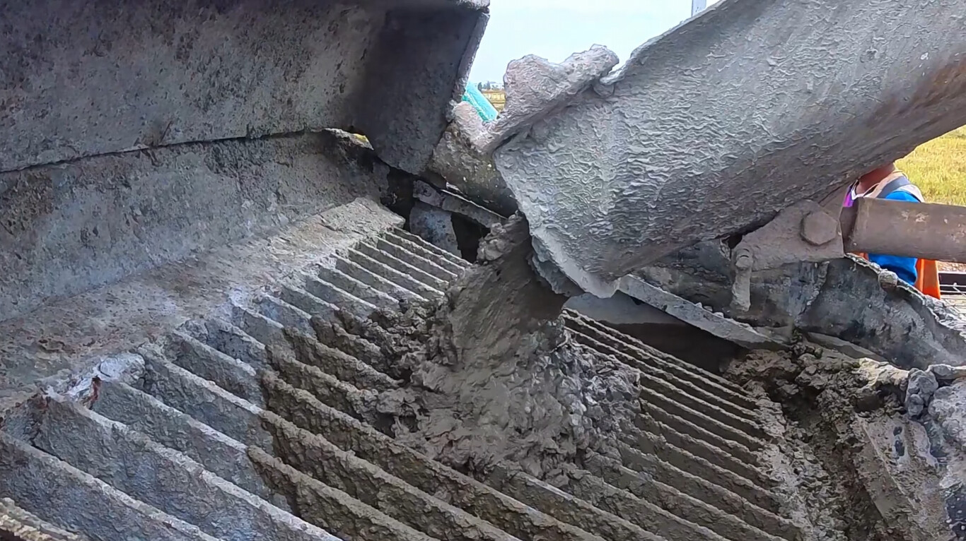 Professional concrete pour showing quality workmanship in Chico, California